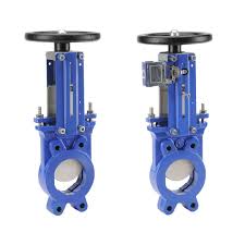 VANNE GUILLOTINE, CORPS FONTE PELLE INOX, JOINT NITRILE